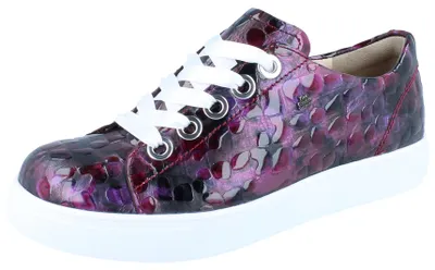 Produktbild von FINN COMFORT Elpaso Damen Schnürschuhe lila gemustert Glattleder - Größe: UK 5