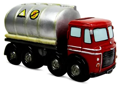 Produktbild von Spardose LKW Tanklaster, Geldkassette, Schwarz, Rot, Silber, für Erwachsene, Klassisches Design