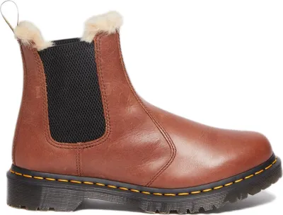 Obrázek produktu pro Dr. Martens 2976 Leonore Chelsea Boot s podšívkou z umělé kožešiny - hnědá, 3