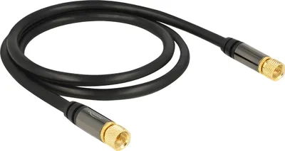Image de DELOCK Câble d'antenne F -> F mâle/mâle 1.00m noir