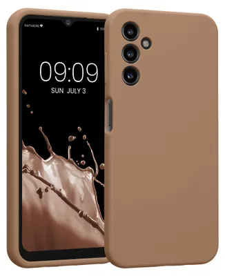 Produktbild von kwmobile Hülle kompatibel mit Samsung Galaxy A14 5G - Hülle Silikon gummiert - Handyhülle - Handy Case in Cappuccino