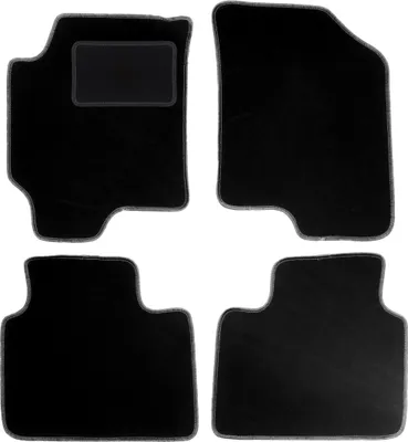 Image de Tapis de sol en velours noir pour : Hyundai Elantra III Berline (2000-2006)