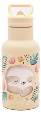 Produktbild von Trinkflasche Tiere - 21 x 7 cm - Beige | by Sassi Junior