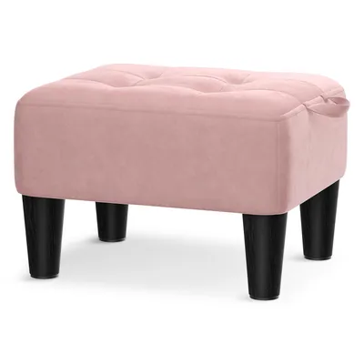 Produktbild von SONGMICS Sitzhocker, Fußhocker, Samt, Hocker, dicke Polsterung, bis 150 kg belastbar, für Wohnzimmer Schlafzimmer Eingangsbereich