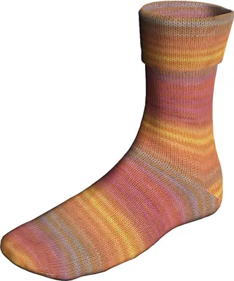 Produktbild von Lang Yarns - Super Soxx Color 6-fach/PLY TimeOfDay Soxx 0530 orange rosa gelb 1147 sunset
