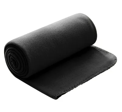 Obrázek produktu pro WOMETO polar fleece deka 130x160 cm cca 400g kvalitní gramáž s okrajem proti žmolkování barva černá (mnoho barev)
