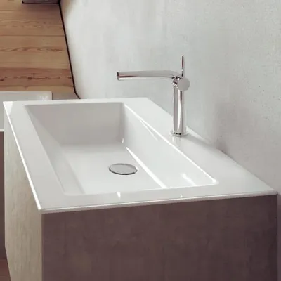 Obrázek produktu pro Bette A230-000 Obdélníková umyvadla Loft built-in bílá