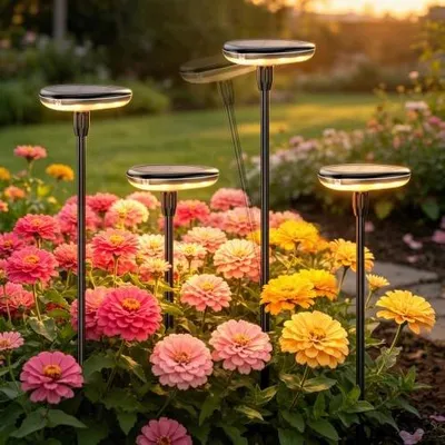 Zdjęcie produktu dla Lampa solarna zewnętrzna 4 szt LED ciepła biel ogród IP65