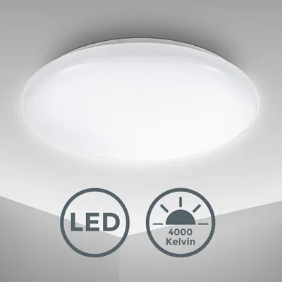 Zdjęcie produktu dla Lampa sufitowa LED lampa sufitowa 28cm 12W lampa designerska do salonu światło 230V BIAŁE