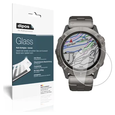 Zdjęcie produktu dla 1x Folia ochronna dla Garmin fenix 6X Pro - Folia antywstrząsowa 9H do szkła z tworzywa sztucznego