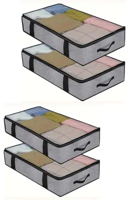 Imagen del producto de Cajas de almacenamiento para debajo de la cama con asas