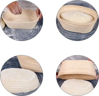 Immagine prodotto di Cestino per il pane ovale da 25 cm, realizzato a mano in vimini