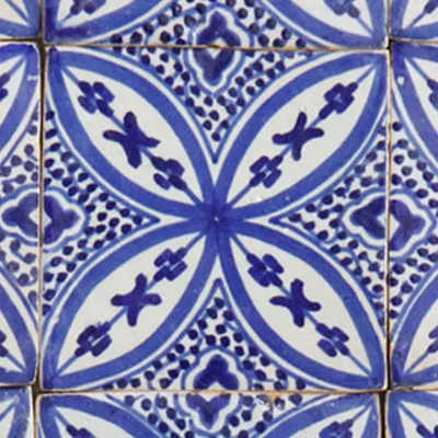 Produktbild von Handbemalte Fliese – Mediterranes Azulejo-Nachbildung
