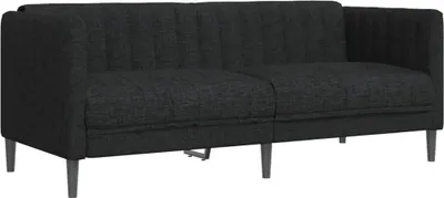 Produktbild von vidaXL Sofa 2-Sitzer Schwarz Stoff