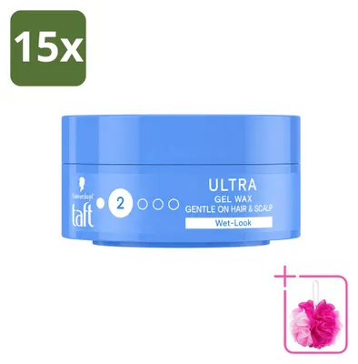 Produktbild von 15 x Taft Ultra Gel Wax - Wetlook - 75 ml - Sparpackung - 15 Stücke