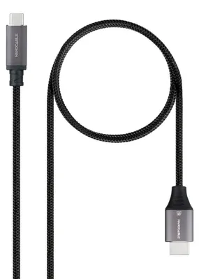 Zdjęcie produktu dla Nanocable 10.15.5262, 1,8 m, USB Type-C, HDMI, Męska, Męska, Prosty