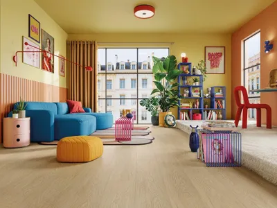Produktbild von Meister | 2,085 m² | Hellbraun Rigid RM400S Bubblegum Dance 20082 Eiche Landhausdiele, Designboden Vinylboden Klick Bodenbelag, Edition M9, Wasserdicht Trittschalldaemmend