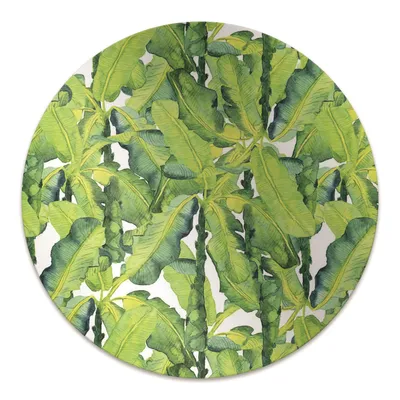 Produktbild von Rundmatte - Stuhlunterlage Bürostuhlunterlage - Rund Ø 100 cm - Bodenmatte - Fußmatte - Aquarellblätter