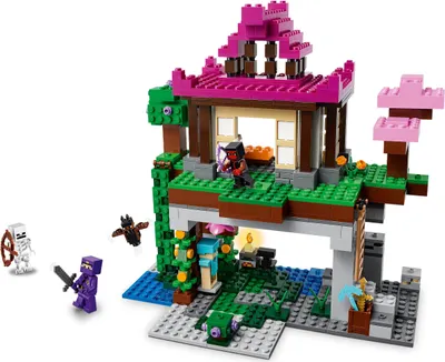 Produktbild von LEGO 21183 Minecraft Das Trainingsgelände, Haus und Höhle