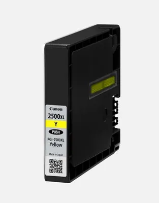 Produktbild von Canon PGI-2500XL Y, Hohe (XL-) Ausbeute, Gelb, Tinte auf Pigmentbasis, 19,3 ml, 1520 Seiten