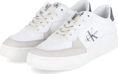 Produktbild von Calvin Klein Jeans Herren Low Sneaker CLASSIC CUPLOWLACEUP LTH FAD Weiß Leder-Synthetik-Mix Größe: 46