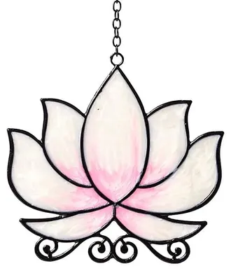 Produktbild von Fensterhänger Lotus Weiß – 2er-Set – ±25 cm