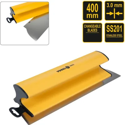 Image de Spatule de surface 25 40 60 80 100 cm spatule de façade avec lame métallique spatule racleur de surface lame interchangeable, longueur:spatule de surface 400mm (06002)
