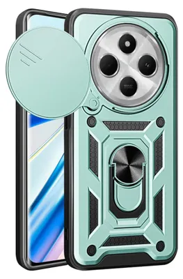 Zdjęcie produktu dla Etui Techsuit CamShield do Xiaomi Redmi 14C / Poco C75 – zielone