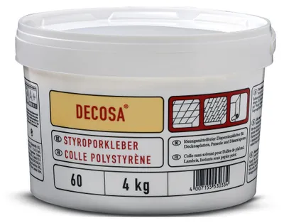 Produktbild von Decosa Styroporkleber, weiß, Eimer à 4 kg - 2 Eimer