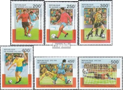 Produktbild von Briefmarken Guinea 1998 Mi 1835-1840 (kompl.Ausg.) postfrisch Fußball-WM 1998 in Frankreich