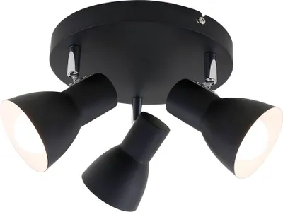 Produktbild von Deckenleuchte Spotleuchte Retro schwenkbar E14 25 W schwarz Metall Briloner