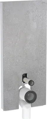 Produktbild von Geberit Monolith PLUS Sanitärmodul für Stand-WC, 114cm, Wasseranschluss hinten mittig, mit Anschlussbogen, 131.233.JV.7