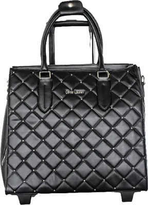 Produktbild von Aktentasche Damen Trolley Laptoptrolley Karo Schwarz Leicht Bowatex