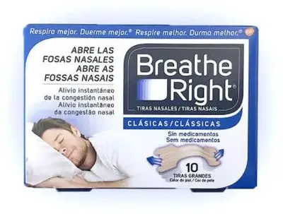 Obrázok produktu pre Dýchacie nosové prúžky veľkej veľkosti 10 kusov