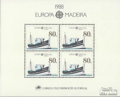 Produktbild von Briefmarken Portugal - Madeira 1988 Mi Block9 (kompl.Ausg.) postfrisch Europa
