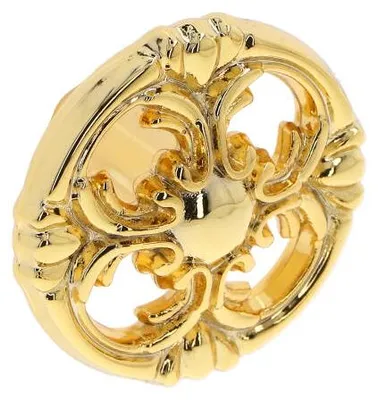 Produktbild von Knopf für Möbel aus Zamak, Durchmesser 36 mm, vergoldet