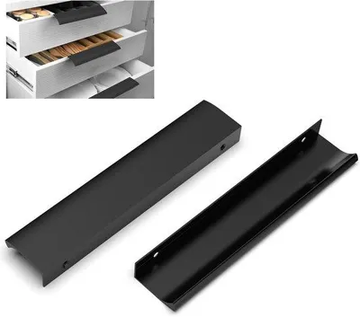 Produktbild von Aluminium Kastgrepen Schwarz 10er Satz