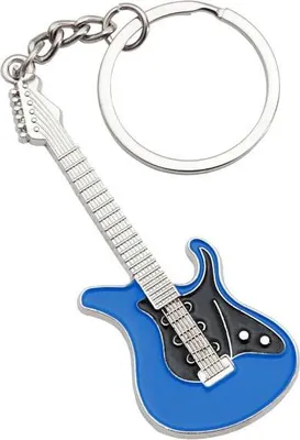Produktbild von keepdrum Schlüsselanhänger E-Gitarre in Blau