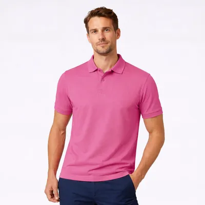 Produktbild von Herren Poloshirt magenta Gr. 4XL : 4XL : magenta : 100% Baumwolle