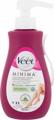 Productafbeelding van Veet ontharingscrème 400 ml - Voor hydratatie van de droge huid, met pompje