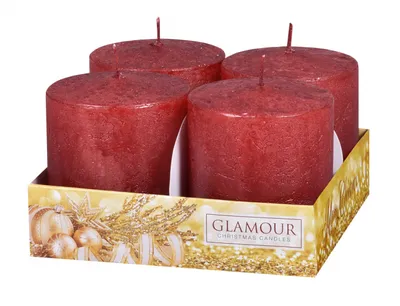 Immagine prodotto di Nohel Garden Candele dell'Avvento rustiche metalliche d6x7cm 4pz