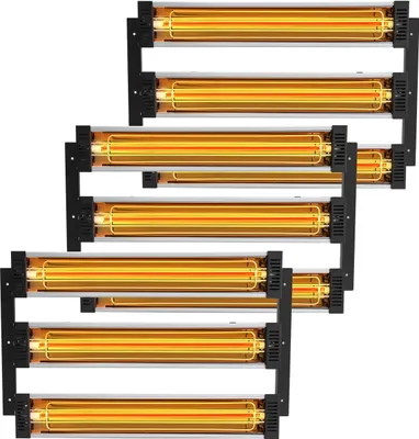 Immagine prodotto di 3x essiccatore di vernice riscaldatore radiante a infrarossi lampada a infrarossi 3kW