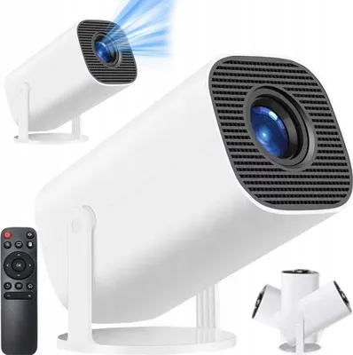 Obrázok produktu pre Mini projektor 720P s operačným systémom Android 11, s uhlom 180°, možnosťou otáčania a automatickou korekciou, s Wi-Fi a Bluetooth 5.0
