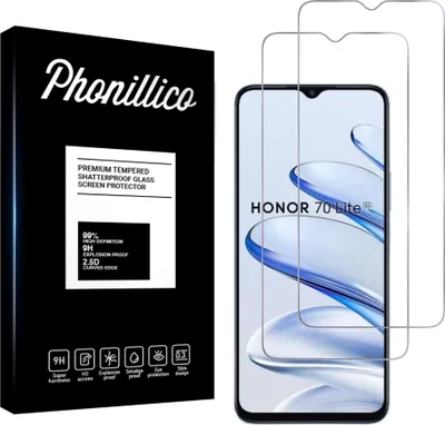 Obrázok produktu pre Tvrdené sklo pre Honor 70 LITE [2 ks] Ochranné sklo Fólia proti poškriabaniu odolná Phonillico®