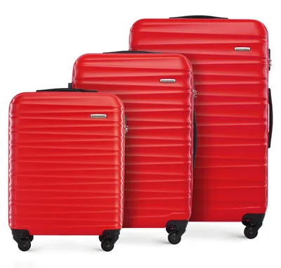 Produktbild von WITTCHEN Reisekoffer 3er Koffer-Set Rollkoffer Trolley Handgepäck Reisekofferset