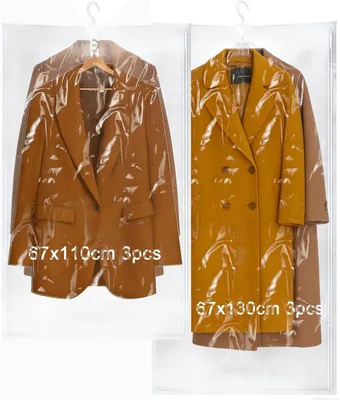 Immagine prodotto di Sacchetti sottovuoto appendibili per abbigliamento - Set da 6 - Da appendere - 110 x 67/130 x 67 cm