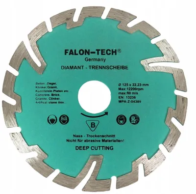 Produktbild von Falon-Tech Diamanttrennscheibe Segmentiert 125mm Beton