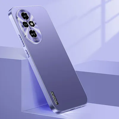 Obrázek produktu pro Pouzdro na mobilní telefon Honor 200 s designem v jemně matném kovovém vzhledu, fialové