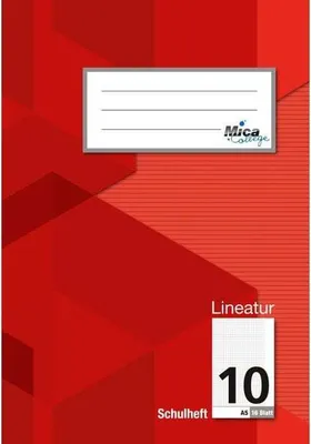 Produktbild von Schulheft A5 - Lineatur 10 - kariert mit Rand - 16 Blatt