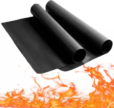 Wiederverwendbar - 260 °C hitzebeständig - Backmatte für Ofen und Grill - 100% PFOA-frei und BPA-frei - Permanente Backmatte